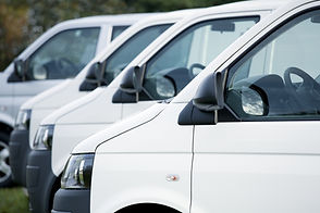 White Cars in Row