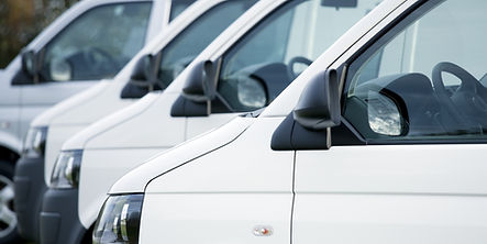 White Cars in Row