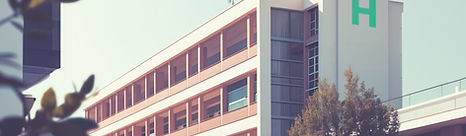 Modern hospital building