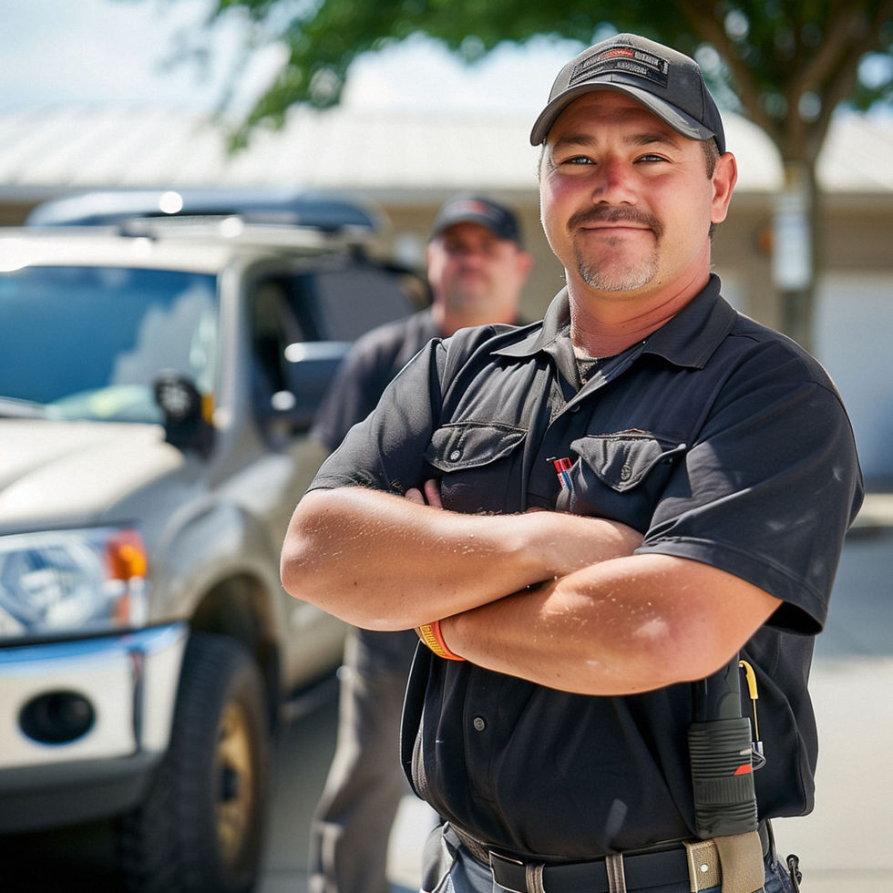 Confident Male Workers