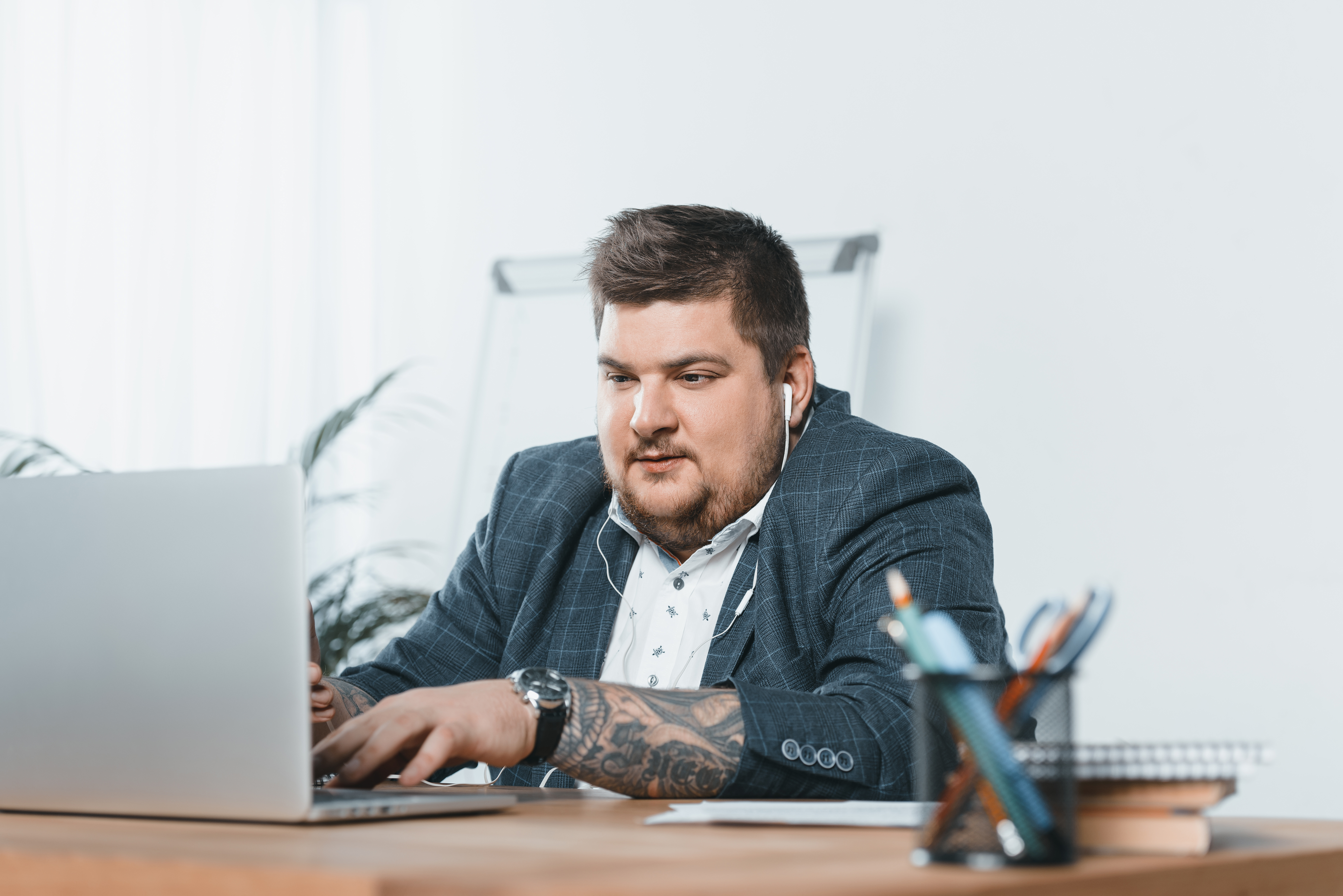 Businessman with Tattoo