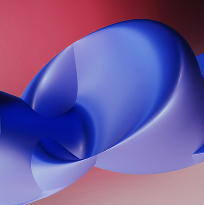Abstract Blue Sculpture