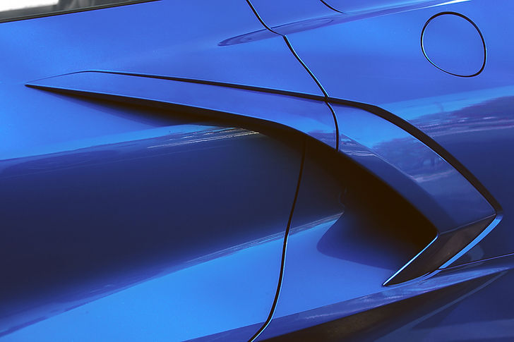 Blue Car Detail
