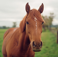 Chestnut Horse Close-up