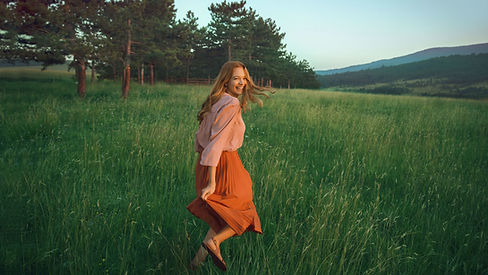 Woman in Green Field