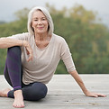 Mature woman doing yoga