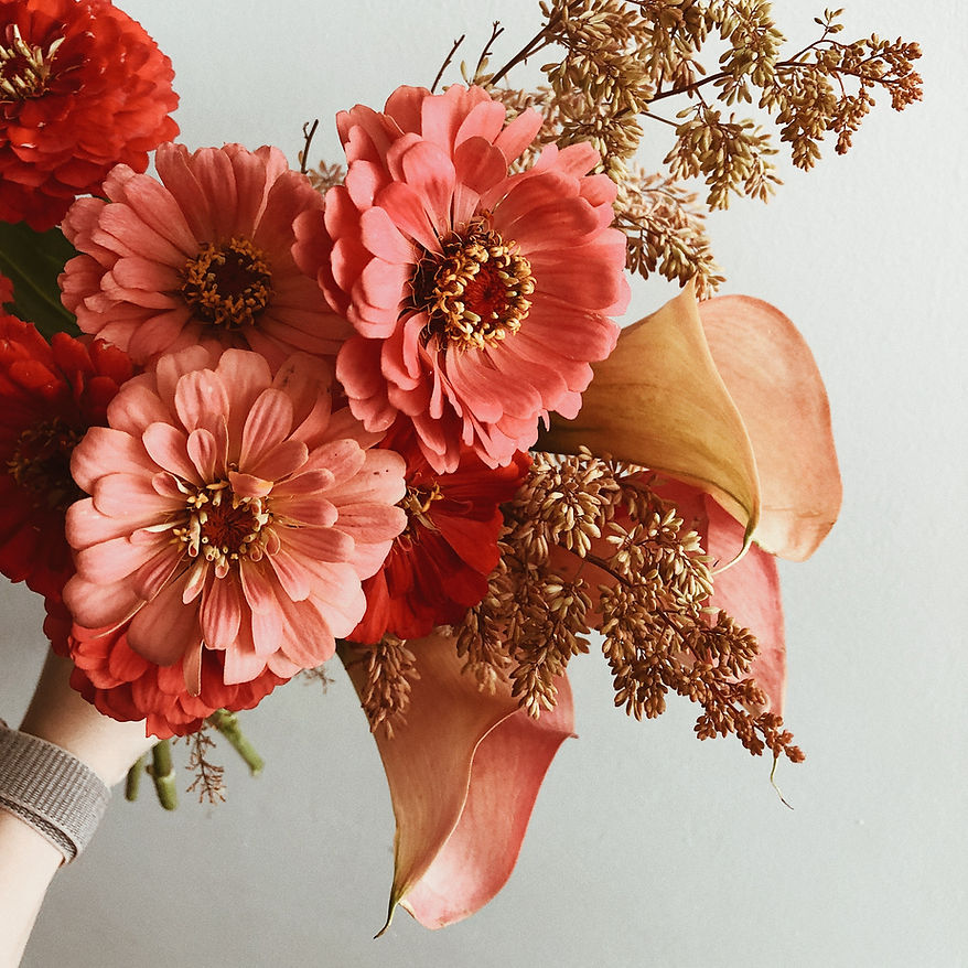 Bouquet de fleurs rouges