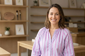 Smiling Woman Indoors