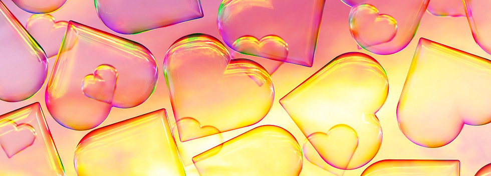 Heart Shape Soap Bubbles