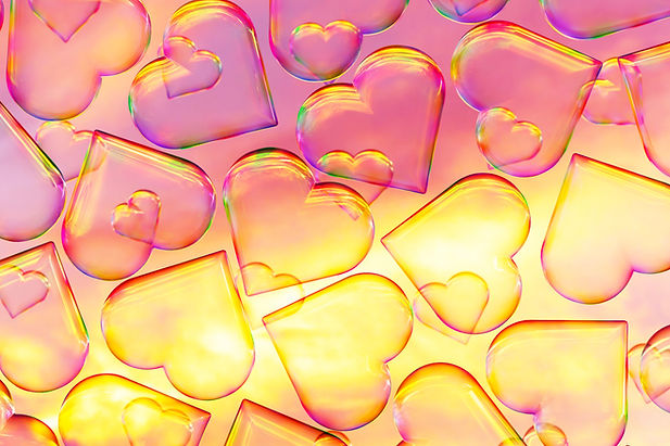 Heart Shape Soap Bubbles