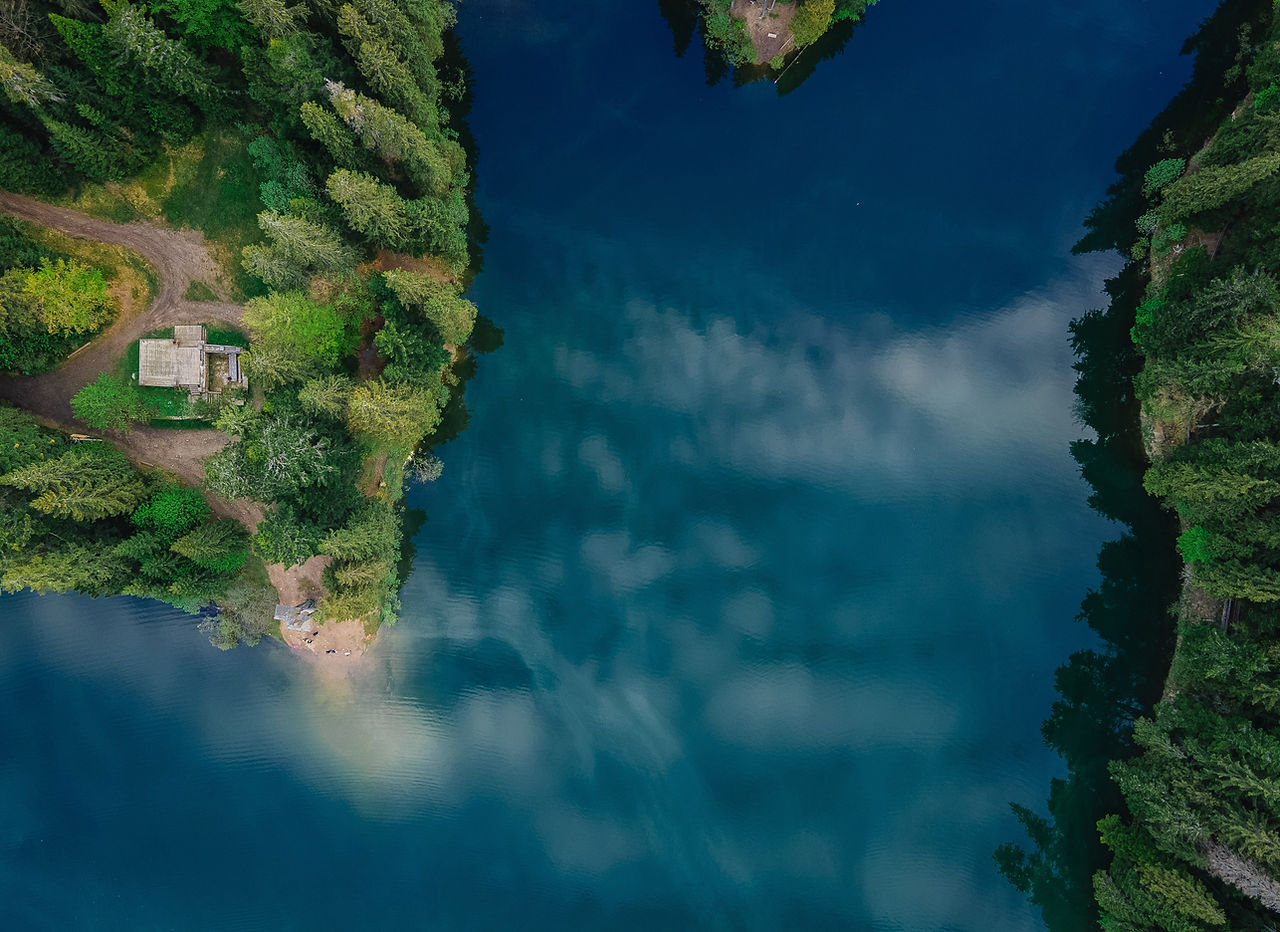Aerial View of River