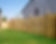 Wooden fence in garden