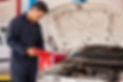 Mechanic using a tablet computer