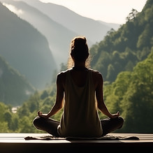 Woman enjoying peaceful reflection during a women’s wellbeing retreat