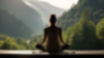 Woman Meditating Outdoors