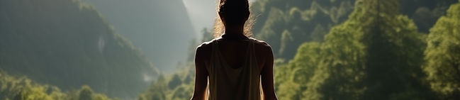 Woman Meditating Outdoors