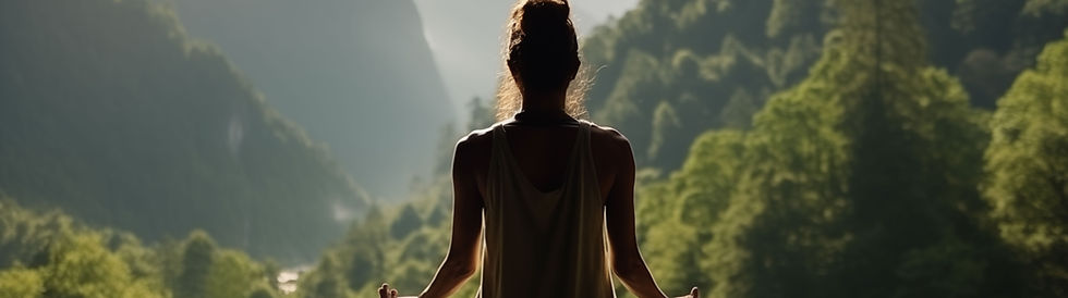 Woman Meditating Outdoors
