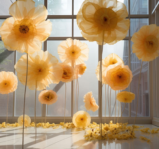 Yellow Artful Flowers