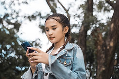 Teen Using Phone