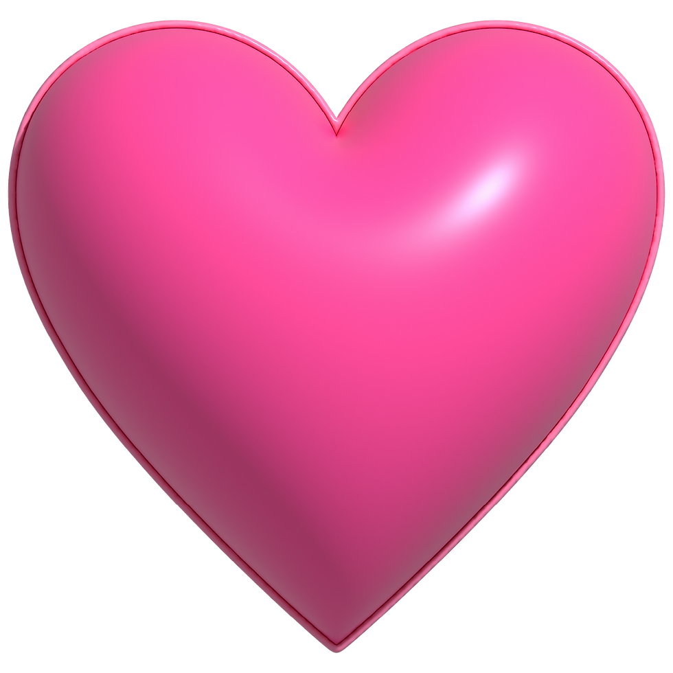 Icono de corazón rosa