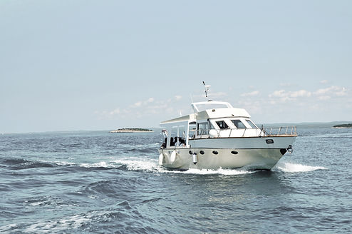 Motor Boat in Sea