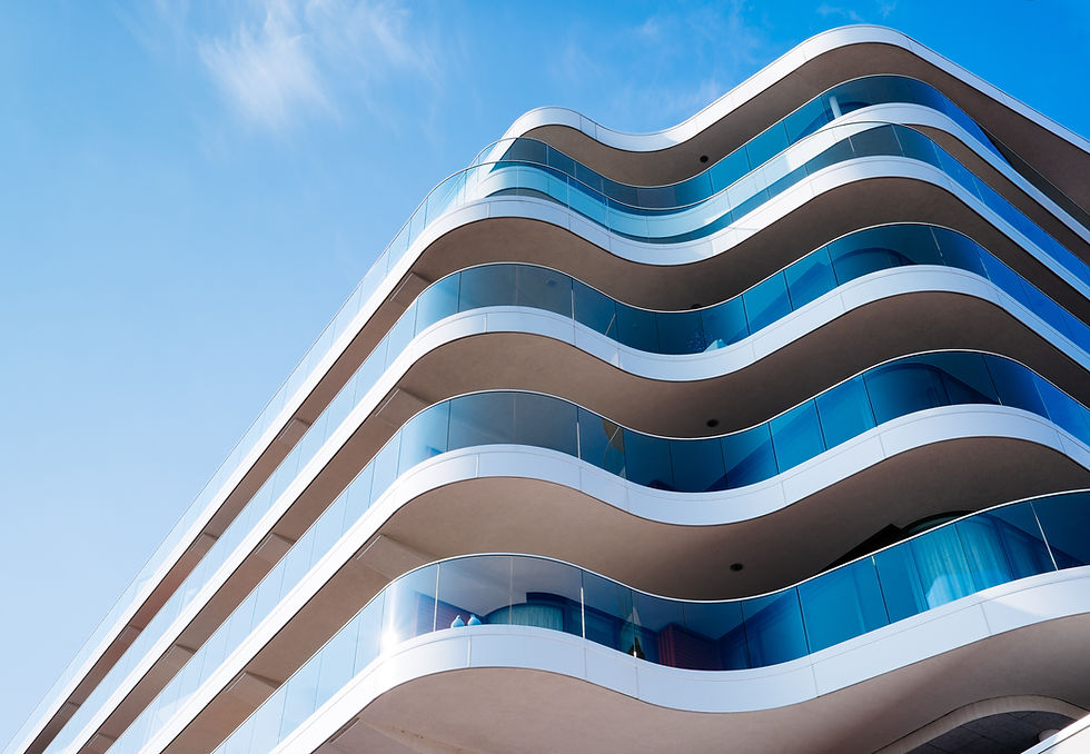 Edificio ondulado moderno