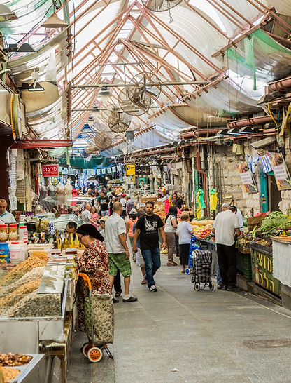 Marché occupé