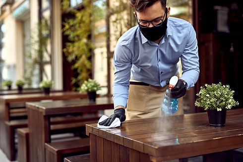 Waiter with Mask