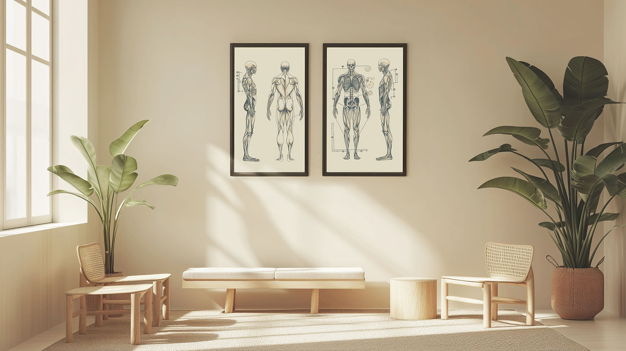 Minimalistisches Wartezimmer
