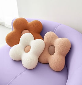 Flower-Shaped Pillows