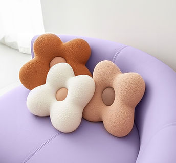 Flower-Shaped Pillows