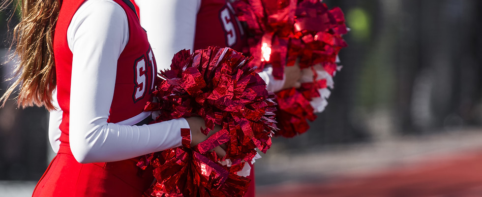 Cheerleaders in Red
