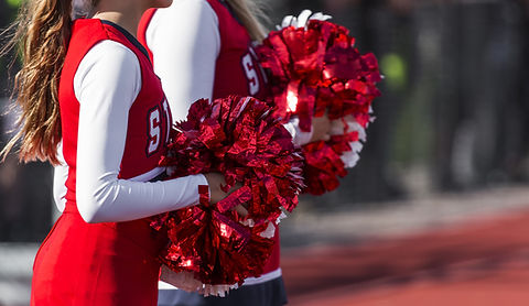 Cheerleaders in Red