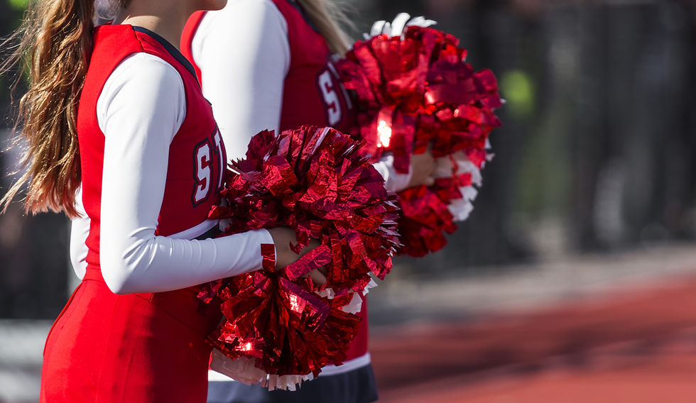 Cheerleaders With Pom-Poms