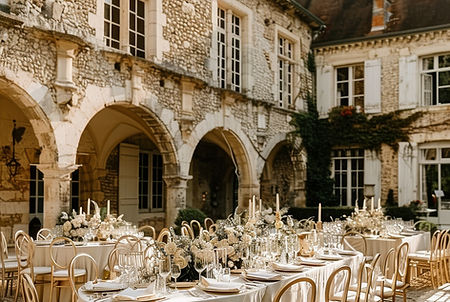 Mariage élégant en plein air