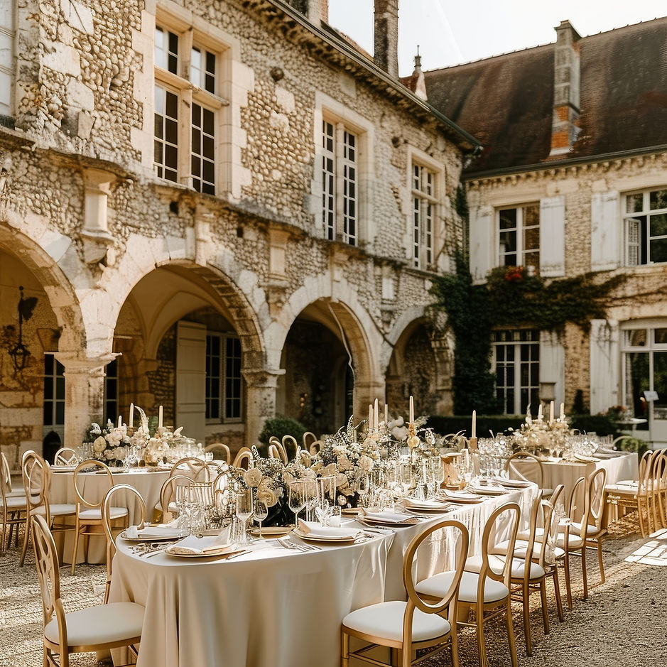 Charmanter Empfang im Innenhof