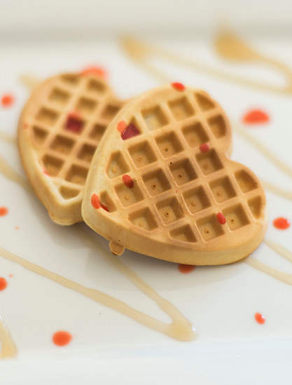 Heart Shaped Waffles
