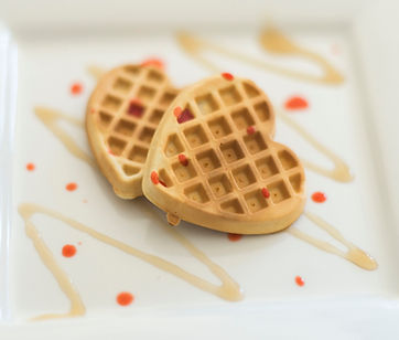 Heart Shaped Waffles
