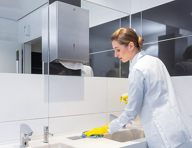 Professional cleaning team member