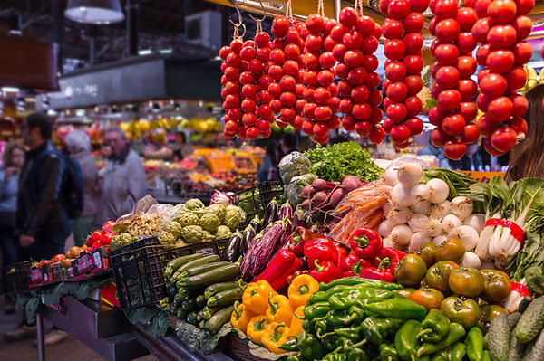 Wholesome healthy fruit and vegetables