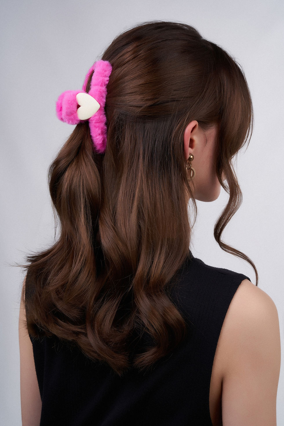Woman with Hair Clip