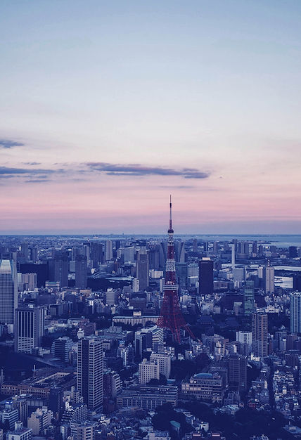 都市の航空写真