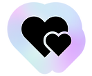 Two Overlapping Hearts