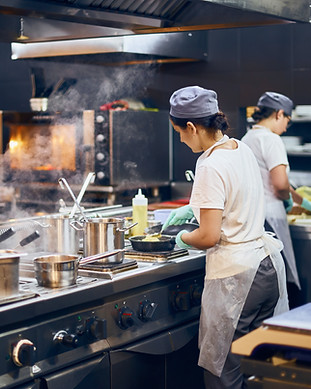 Cozinha de restaurante moderno