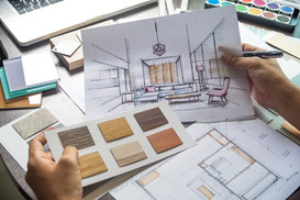 Designer d'intรฉrieur au travail