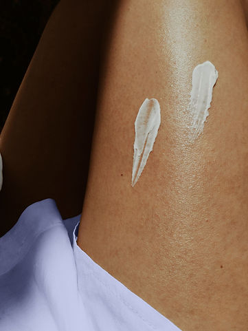 Peau avec lotion