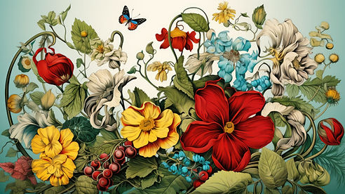 Illustrated Botanical Flowers