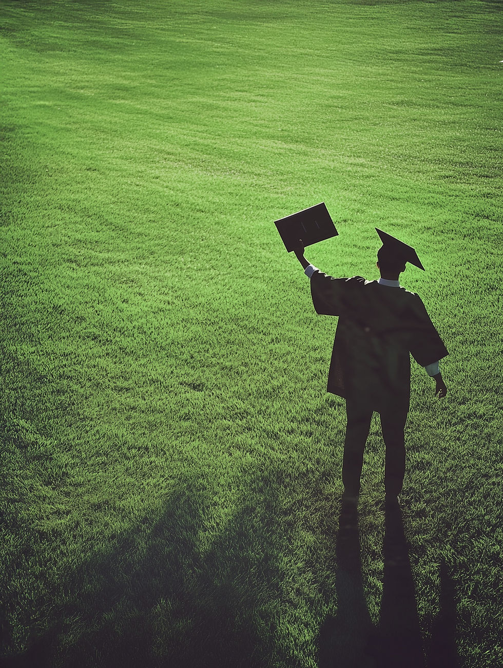 Graduation Silhouette Outdoors