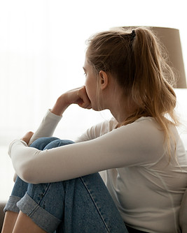 Sad on Couch