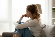 Sad on Couch